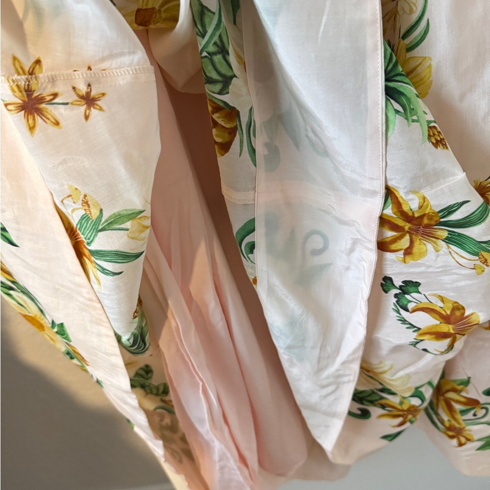 FARM Rio pink botanical beauty shoulder bow midi dress. NEW CONDITION - Picture 10 of 16